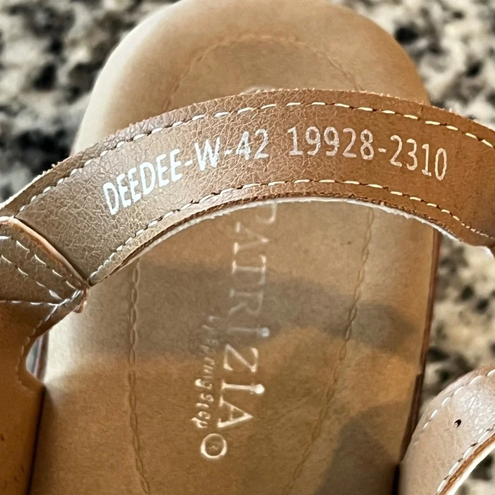 Patrizia By Spring Step Deedee Slingback Sandals Womens 42 White Perforated - Picture 10 of 11
